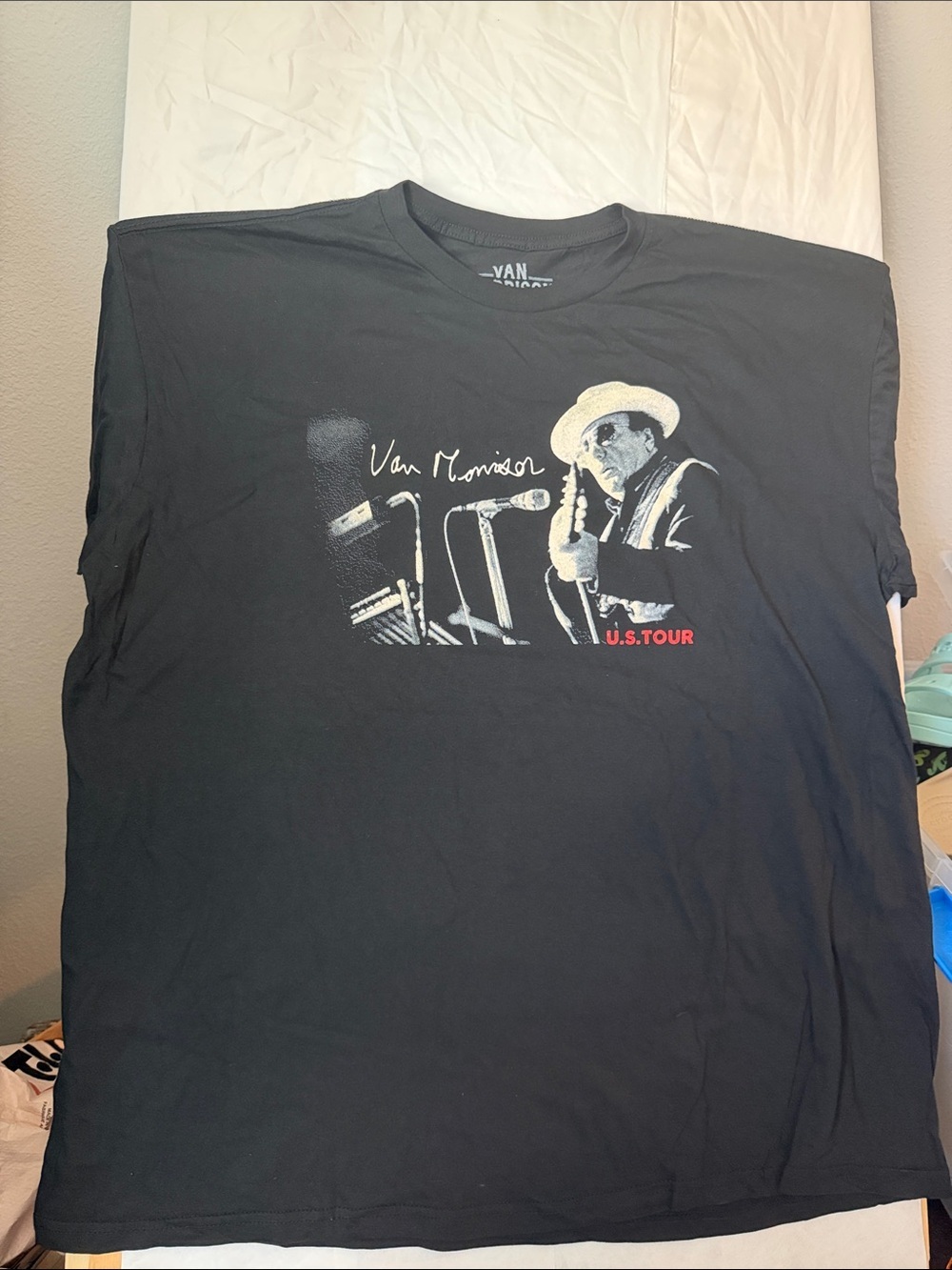 Black Graphic Tour Tee- Van Morrison